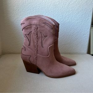 Pink Dolce Vita Western Booties